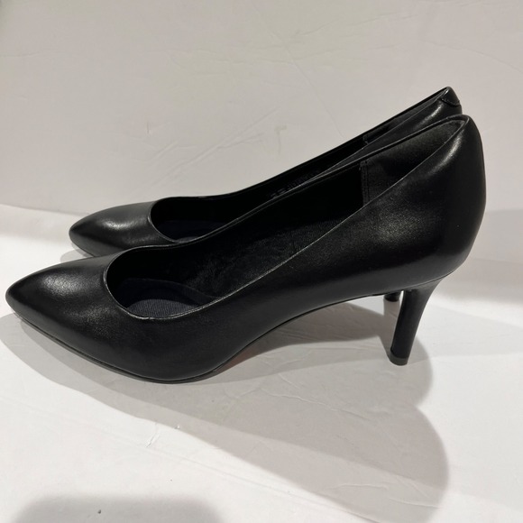 Rockport Womens 9M Dress Pump Heel Leather Juliet Cushioning Business Staple - Picture 3 of 7